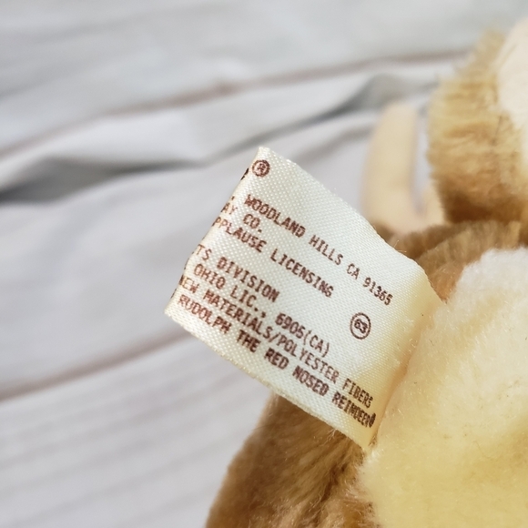 Applause Rudolph The Red Nosed Reindeer 8 Inch Plush Stuffed Animal Robert L May - Picture 8 of 9